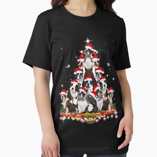 Item preview, Boston Terrier Christmas Tree Dog Classic designed and sold by Sushmitha48Co.