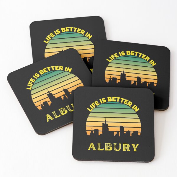 Item preview, Life Is Better In Albury - Albury Skyline - Albury Skyline City Travel & Adventure Lover designed and sold by ExploreTheStore.