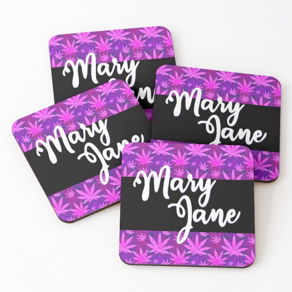 Item preview, Mary Jane Weed Leaf Pattern ~ Pink designed and sold by SoccaTamam.