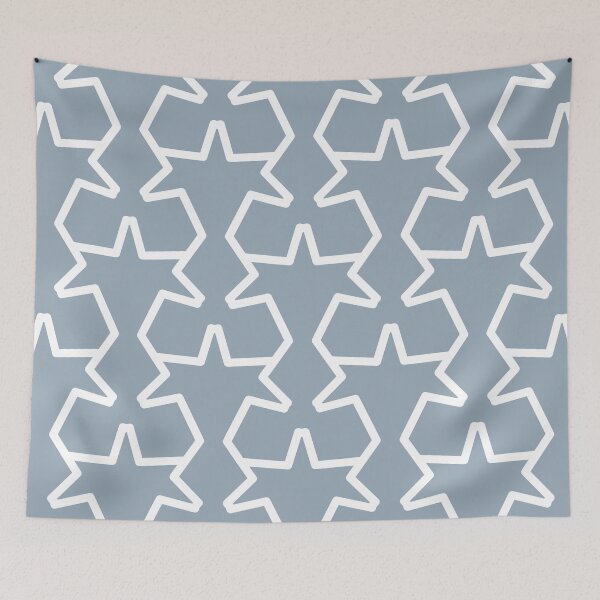 Item preview, Blue and White Tessellation Line Pattern 15 Coordinates w/ HGTV 2022 Color of the Year Aleutian HGSW3355 - Colour Trends - Hue - Shades designed and sold by ColorOfTheYears.
