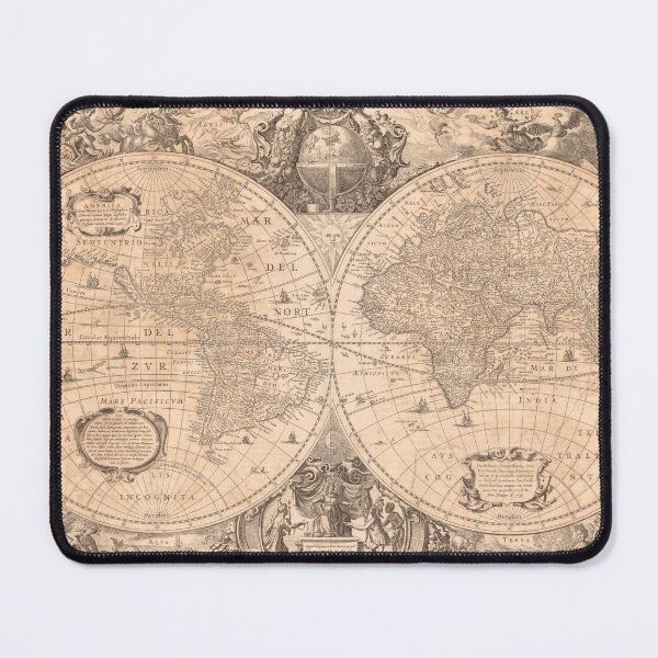 Item preview, Vintage World Map ca 1641 designed and sold by implexity.
