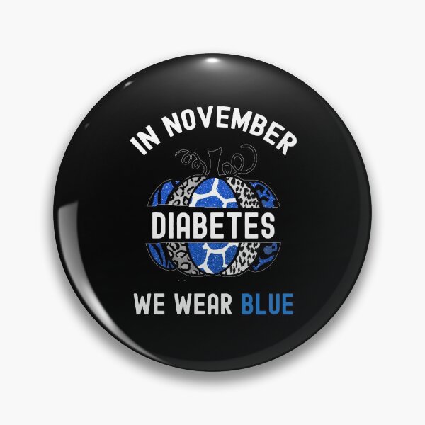 Item preview, In November We Wear Blue, World Diabetes Day designed and sold by SportyDogShop.