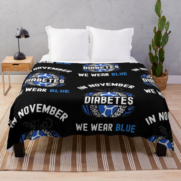 Item preview, In November We Wear Blue, World Diabetes Day designed and sold by SportyDogShop.
