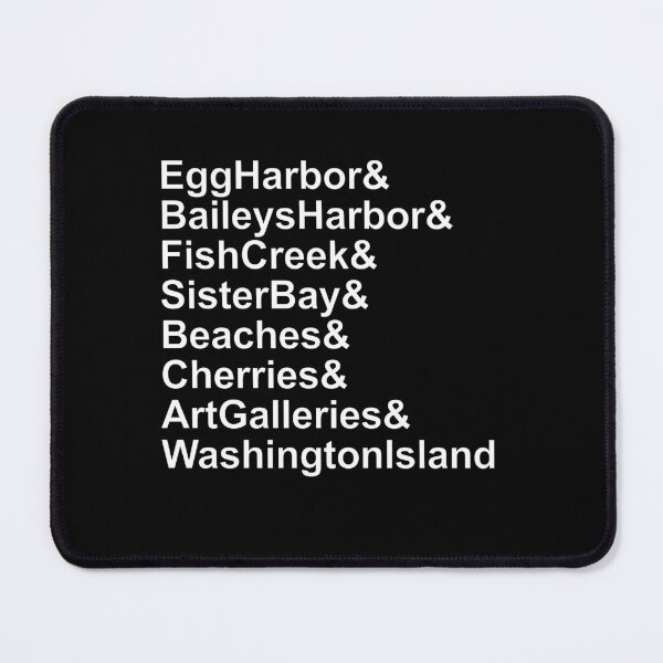 Item preview, Door County Wisconsin Ampersand List designed and sold by artfulnotebook.