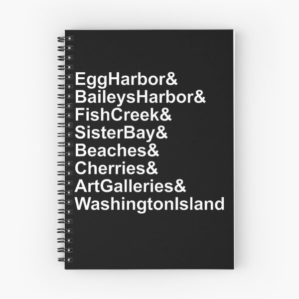 Item preview, Door County Wisconsin Ampersand List designed and sold by artfulnotebook.