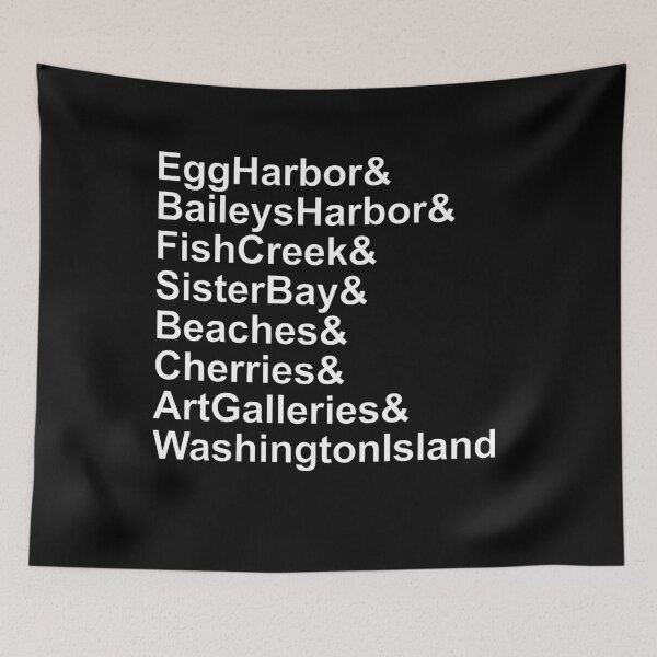 Item preview, Door County Wisconsin Ampersand List designed and sold by artfulnotebook.