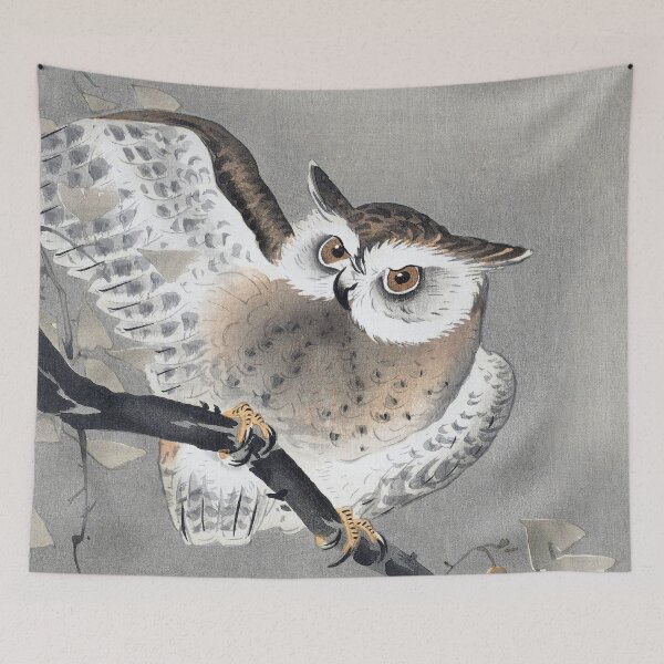 Artikelvorschau, Waldohreule in Ginkgo von Ohara Koson entworfen und verkauft von CodeGear.