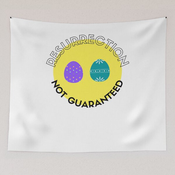 Item preview, Funny Mortuary Quotes Sticker, Resurrection not Guaranteed designed and sold by Naked-Alien.