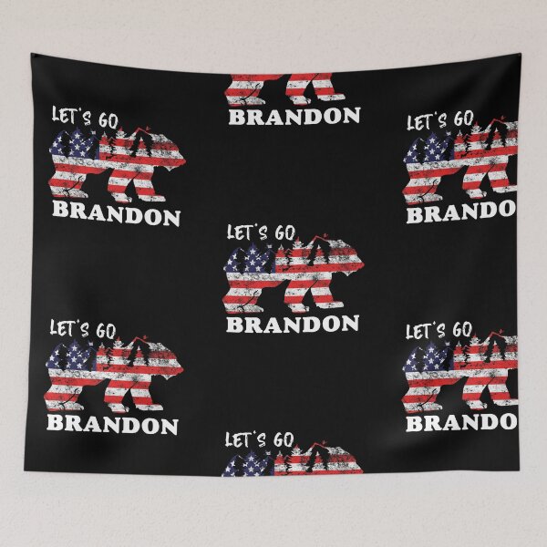 Item preview, Lets Go Brandon Mountain Bear American flag impeach biden design for Men, Women, Funny Quote lover designed and sold by Unicorny-Design.