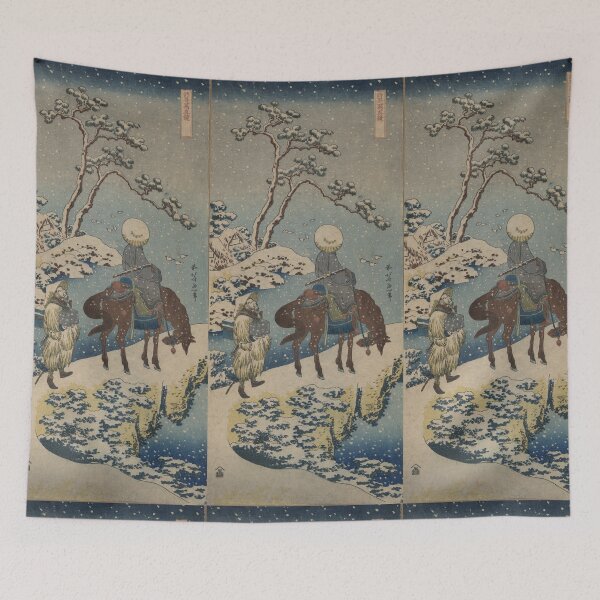 Item preview, Two travelers, one on horseback - Hokusai Katsushika - 1890 designed and sold by CrankyOldDude.