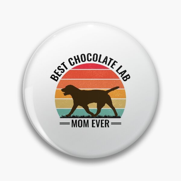 Item preview, Chocolate Labrador Retriever Lab Mom Vintage Retro designed and sold by CuteDesigns1.