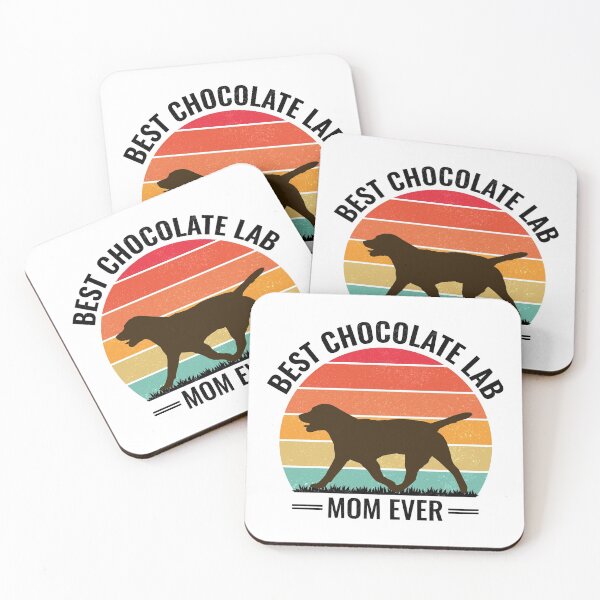 Item preview, Chocolate Labrador Retriever Lab Mom Vintage Retro designed and sold by CuteDesigns1.