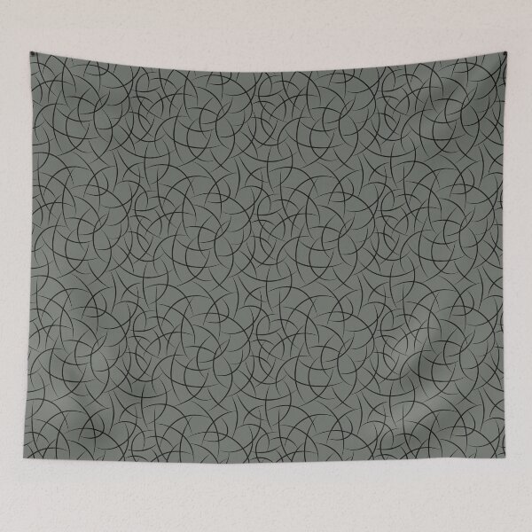 Item preview, Black and Gray Abstract Crescent Shape Pattern Pairs HGTV 2022 Popular Color HGTV Retreat HGSW3283 - Colour Trends - Hues designed and sold by ColorOfTheYears.