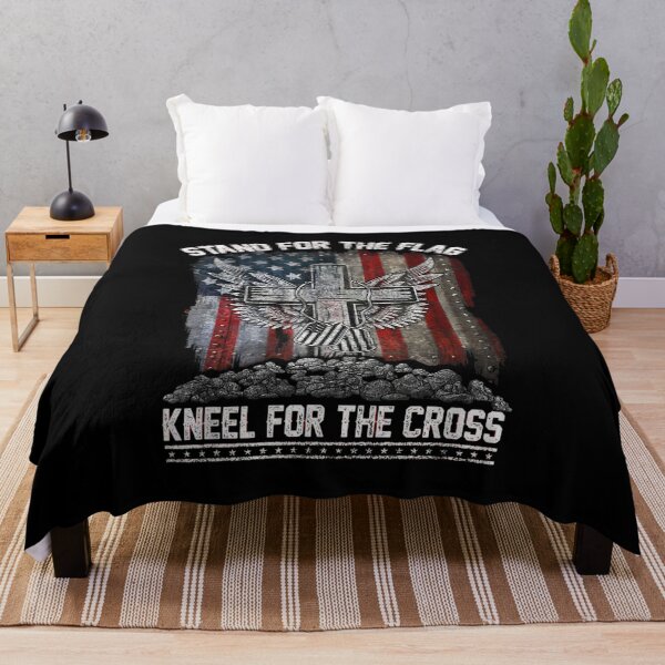 Item preview, For Proudly Stand Flag Kneel Cross designed and sold by idabry.