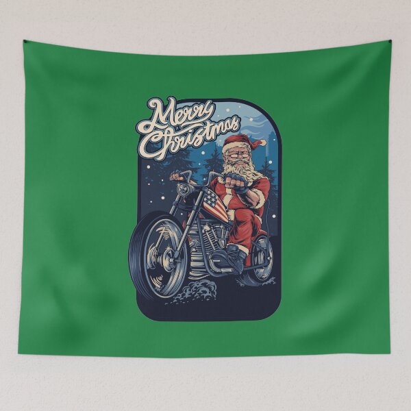 Item preview, Funny Christmas 2021 Santa Claus On A USA Motorcycle For Enthusiasts Lovers Riders designed and sold by thecooltable.