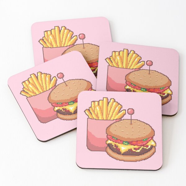 Item preview, Pixel Burger and Fries designed and sold by stellapt.