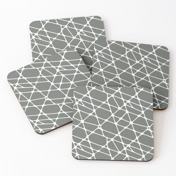 Item preview, White and Gray Abstract Mosaic Pattern 2 Pairs HGTV 2022 Popular Color HGTV Retreat HGSW3283 - Colour Trends - Hues designed and sold by ColorOfTheYears.