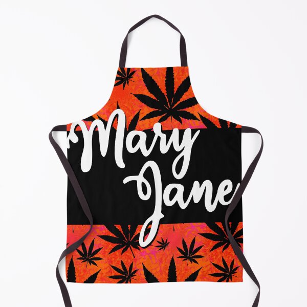 Artikelvorschau, Mary Jane Weed Leaf Pattern ~ Dunkelorange entworfen und verkauft von SoccaTamam.