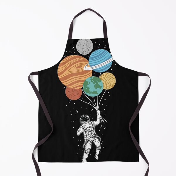 Item preview, Astronaut holding Planet Balloons Solar System space designed and sold by GesineMartin.