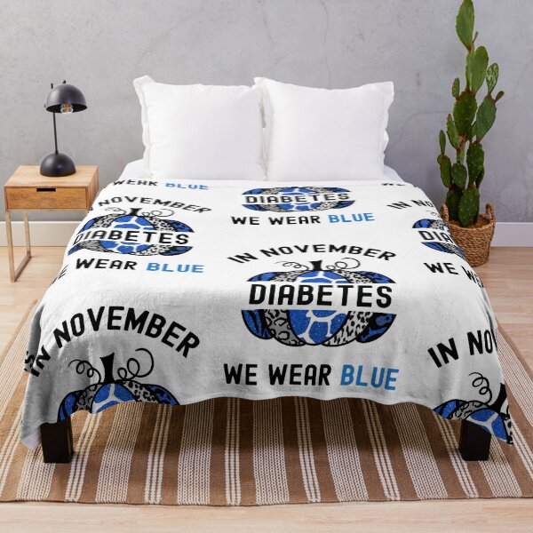 Item preview, In November We Wear Blue, World Diabetes Day designed and sold by SportyDogShop.