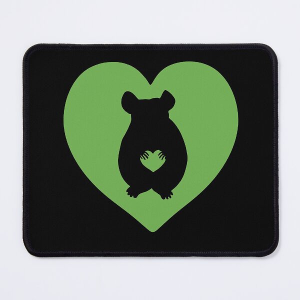 Item preview, Chinchilla Heart Silhouette for Chinchilla Lovers, Green designed and sold by Mochi-Merch.