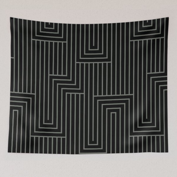 Item preview, Black and Gray Art Deco Pattern 2 Pairs HGTV 2022 Popular Color HGTV Retreat HGSW3283 - Colour Trends - Hues designed and sold by ColorOfTheYears.