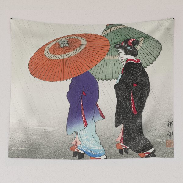 Item preview, Two women in the rain by Ohara Koson designed and sold by CodeGear.