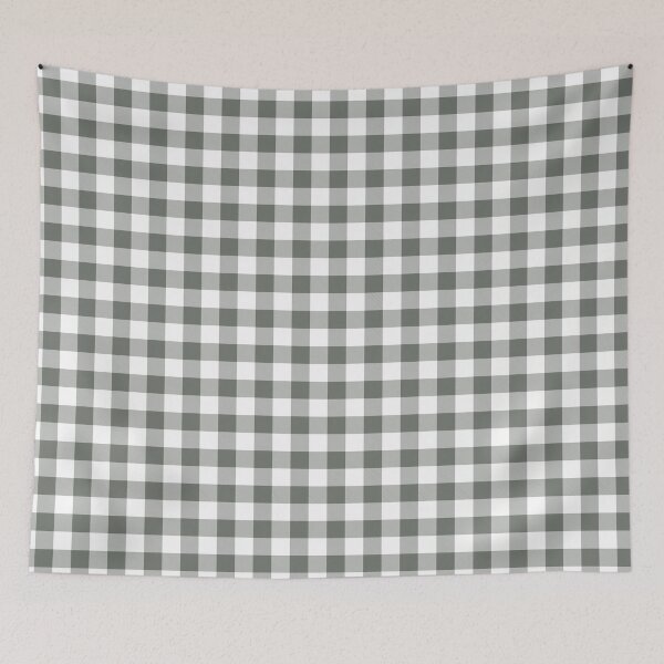 Item preview, White and Gray Buffalo Plaid Checkerboard Pattern Pairs HGTV 2022 Popular Color HGTV Retreat HGSW3283 - Colour Trends - Hues designed and sold by ColorOfTheYears.