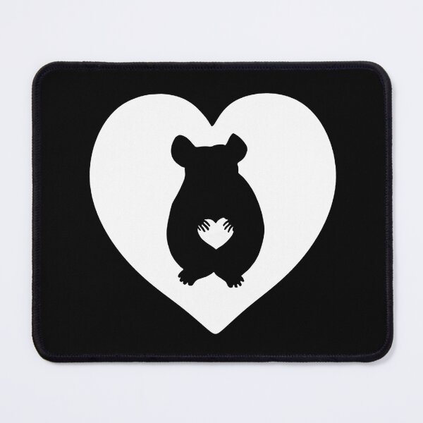 Item preview, Chinchilla Heart Silhouette for Chinchilla Lovers, White designed and sold by Mochi-Merch.