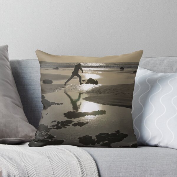 Item preview, Jumping Silhouette Beach Sunset designed and sold by JlocksJedi.
