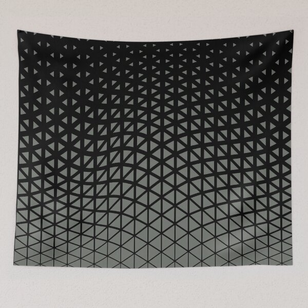 Item preview, Black and Gray Triangle Gradient Wave Pattern Pairs HGTV 2022 Popular Color HGTV Retreat HGSW3283 - Colour Trends - Hues designed and sold by ColorOfTheYears.