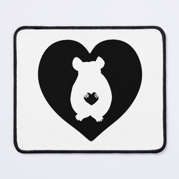Item preview, Chinchilla Heart Silhouette for Chinchilla Lovers, Black designed and sold by Mochi-Merch.