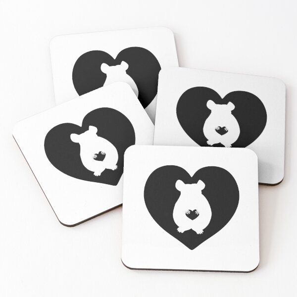 Item preview, Chinchilla Heart Silhouette for Chinchilla Lovers, Black designed and sold by Mochi-Merch.