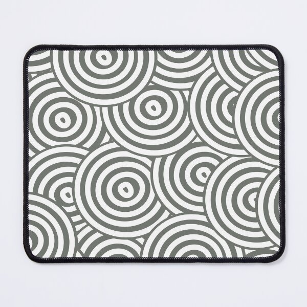 Item preview, White and Gray Hypnotic Circle Pattern Pairs HGTV 2022 Popular Color HGTV Retreat HGSW3283 - Colour Trends - Hues designed and sold by ColorOfTheYears.