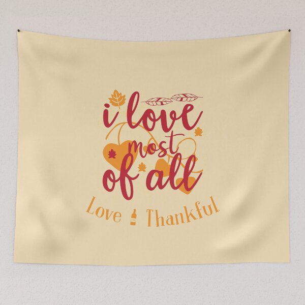 Item preview, LOVE AND THANKFUL | MINT MINZ designed and sold by Mintminz.