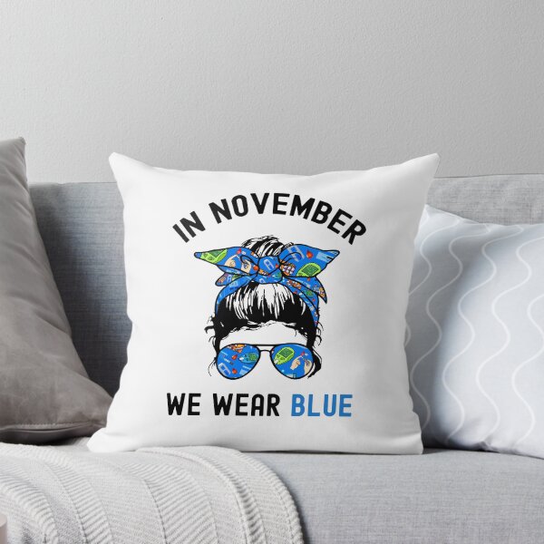 Item preview, In November We Wear Blue, World Diabetes Day designed and sold by SportyDogShop.