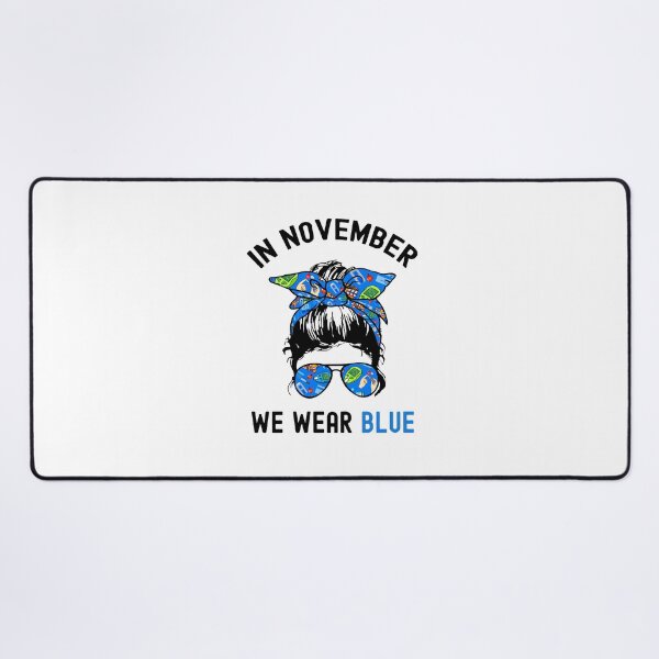 Item preview, In November We Wear Blue, World Diabetes Day designed and sold by SportyDogShop.
