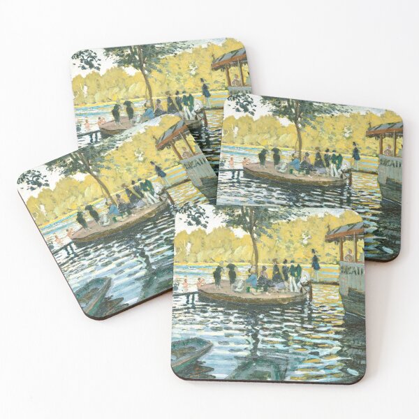 Item preview, Impressionist La Grenouillère (1869) by Claude Monet designed and sold by Designedbysm.