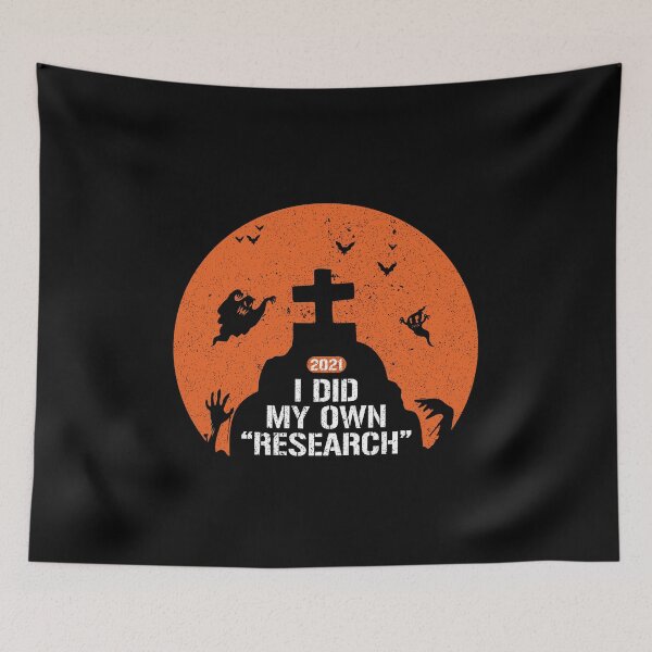 Item preview, I Did My Own Research Halloween Creepy And Funny Gravestone designed and sold by Creativy.