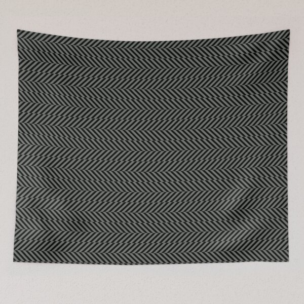 Item preview, Black and Gray Hypnotic Stripe Pattern Pairs HGTV 2022 Popular Color HGTV Retreat HGSW3283 - Colour Trends - Hues designed and sold by ColorOfTheYears.