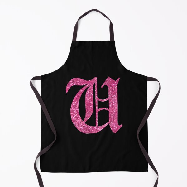 Item preview, The Letter U - Capital Pink Glitter Gothic designed and sold by TheLykosApparel.