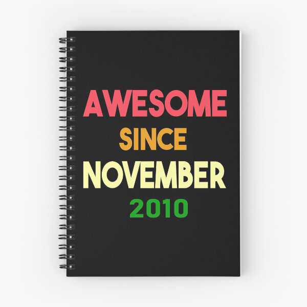 Item preview,  Awesome Since November 2010, Birthday Shirt Gift, November Birthday designed and sold by Abderrahim Bguiguir.