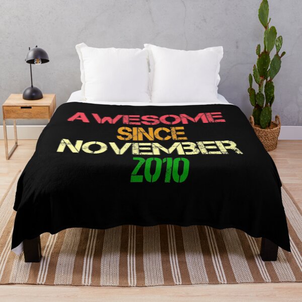 Item preview, Awesome Since November 2010, Birthday Shirt Gift, November Birthday designed and sold by Abderrahim Bguiguir.