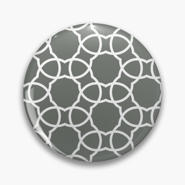 Item preview, White and Gray Minimal Petal Shape Tile Pattern Pairs HGTV 2022 Popular Color HGTV Retreat HGSW3283 - Colour Trends - Hues designed and sold by ColorOfTheYears.