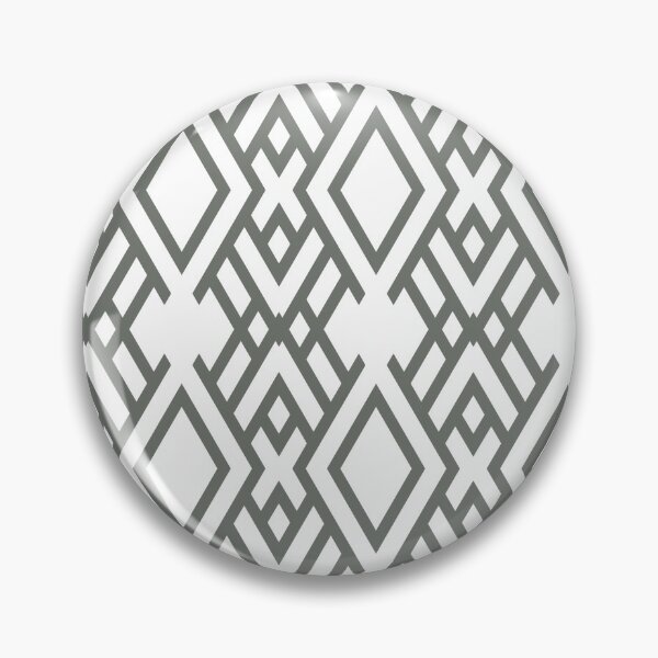 Item preview, White and Gray Ornamental Striped Art Deco Pattern Pairs HGTV 2022 Popular Color HGTV Retreat HGSW3283 - Colour Trends - Hues designed and sold by ColorOfTheYears.