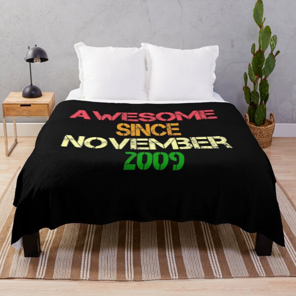 Item preview, Awesome Since November 2009, Birthday Shirt Gift, November Birthday designed and sold by Abderrahim Bguiguir.