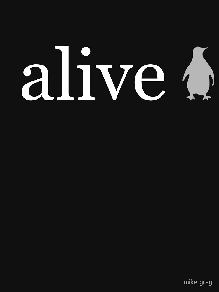 The Word Alive Written in White on a Black Background by mike-gray