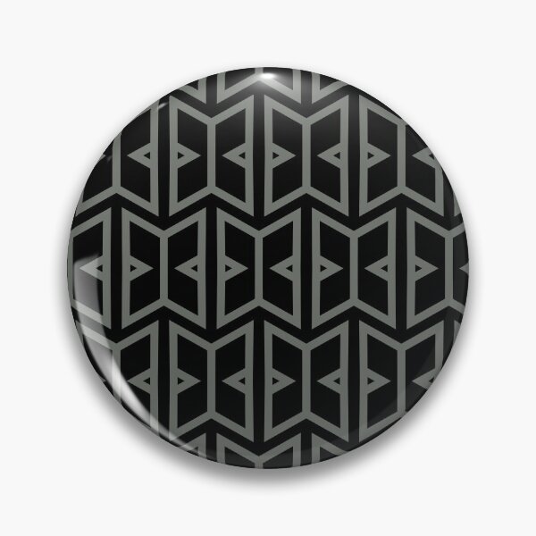 Item preview, Black and Gray Simple Art Deco Shape Pattern Pairs HGTV 2022 Popular Color HGTV Retreat HGSW3283 - Colour Trends - Hues designed and sold by ColorOfTheYears.