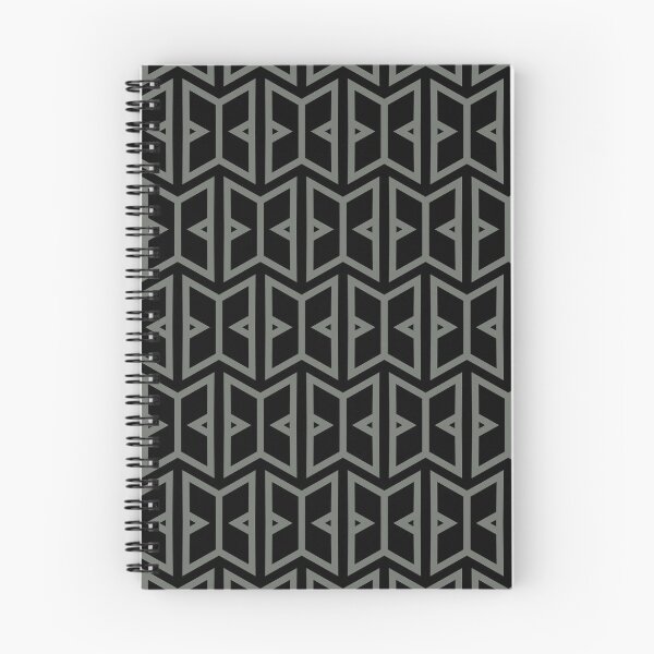 Item preview, Black and Gray Simple Art Deco Shape Pattern Pairs HGTV 2022 Popular Color HGTV Retreat HGSW3283 - Colour Trends - Hues designed and sold by ColorOfTheYears.