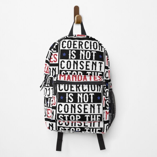 Item preview, Coercion Is Not Consent Stop The Mandates for Men, Women designed and sold by Unicorny-Design.